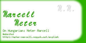 marcell meter business card